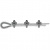 Clip duplex pince-câble en acier de 3 à 10mm