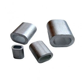 Manchon en aluminium ferrule ovale pour haubanage de 3 à 8mm