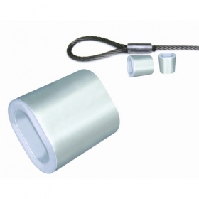 Manchon en aluminium ferrule ovale pour haubanage de 3 à 8 mm