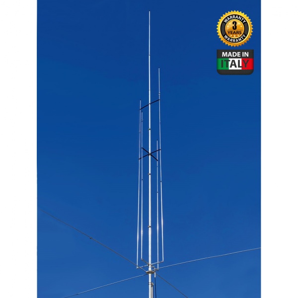 Antenne verticale multibandes Grazioli MV6 1/4λ 3kW