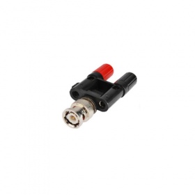 Adaptateur BNC Male vers fiches bananes double