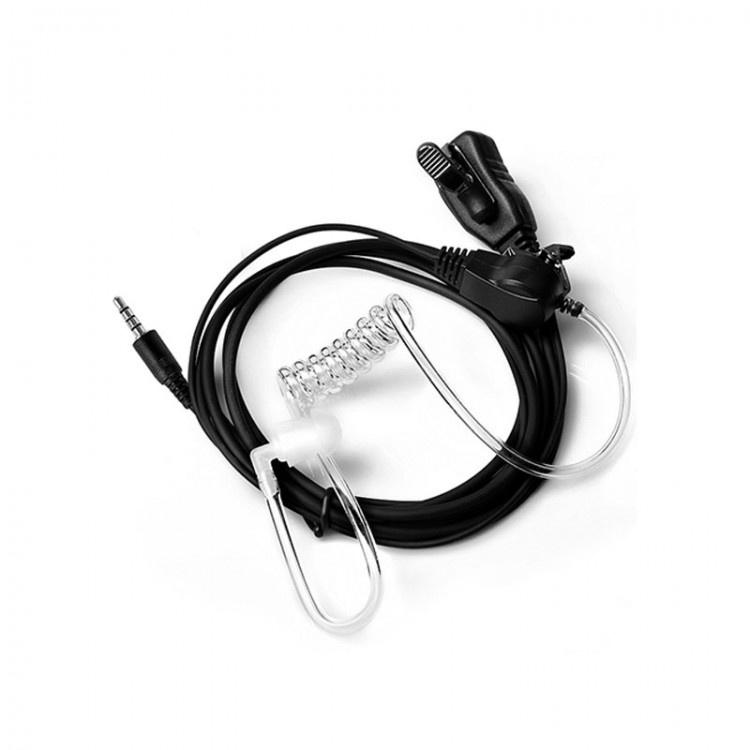 PROFESSIONAL STORE Marseille - Oreillette micro-écouteur discret tube  translucide 2 jacks ptt