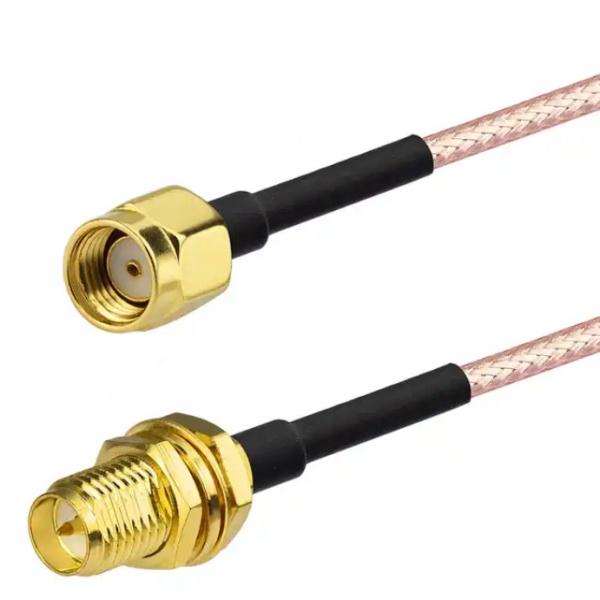 Pigtail RP-SMA Male vers RP-SMA Femelle RG316 50cm