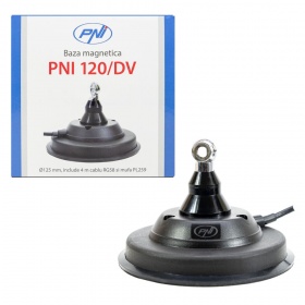Embase magnétique PNI 120 / DV 125mm avec câble de 4m et prise PL259