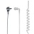Casque avec microphone et tube acoustique PNI HF34 avec fiche Midland 2 broches