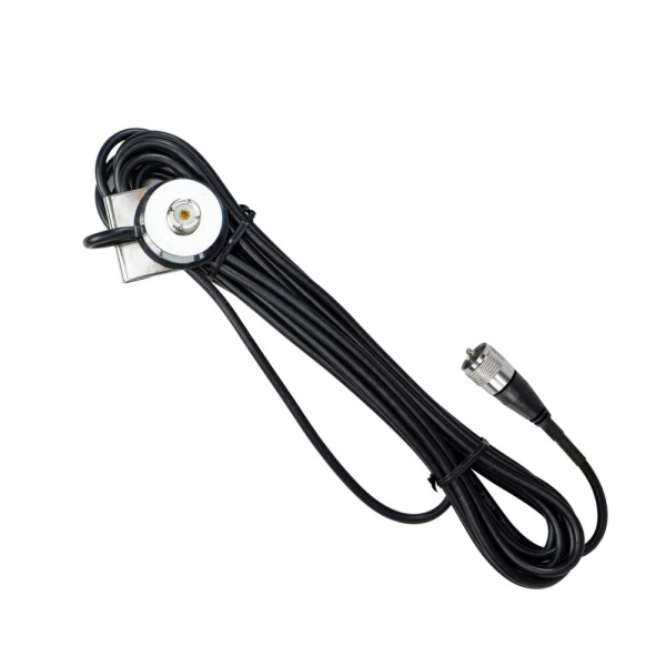 Support de montage PNI T941 embase SO239 sur mat + câble coaxial PL259 de 5m