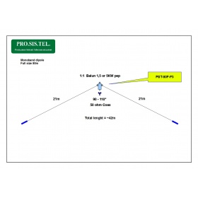 PST-80F Mono-bande pour 80m dipole ProSisTel