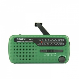 TECSUN DE13 radio dynamo de secours FM Ondes courtes et moyennes