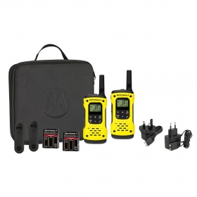 Talkie-walkie x2 PMR446 Motorola T92 H2O jaune16 canaux 500mW IP67 USB