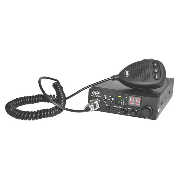 Poste CB PNI Escort HP 8000L 4W AM-FM 12V ASQ réglable + prise allume-cigare