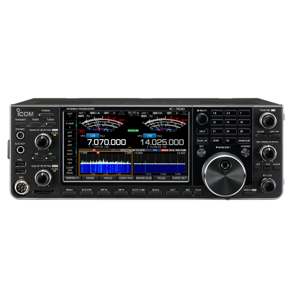 Base décamétrique HF + 50MHz ICOM IC-7610 100W 99 canaux tous modes
