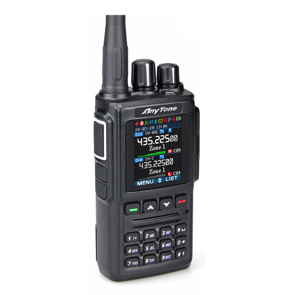 AnyTone AT-D168UV Talkie-walkie bi-bande VHF-UHF en DMR/FM avec GPS