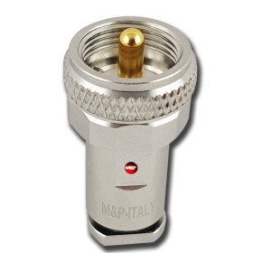 Connecteur M&P UHF Male (PL-259) EVO pour câble coaxial 6mm & RG8x