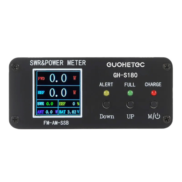 GH-S180 SWR-Wattmètre TOS-mètre HF 1.8-54MHz 120W Écran HD Couleur