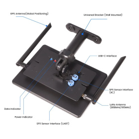 Elecrow ThinkNode M6 Nœud Meshtastic Meshcore Solaire Extérieur nRF52840 SX1262 GPS IP65