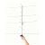 Antenne Yagi bi-bande VHF/UHF 144-148 MHz & 430-440 MHz portable satellite GH-U7V4-P