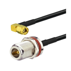 Rallonge cable coaxial faible perte RP-SMA Male coudé - N femelle KSR195