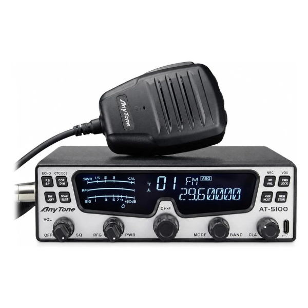 Anytone AT-5100 Transceiver Mobile 10m SSB AM FM CW 35W BT NRC