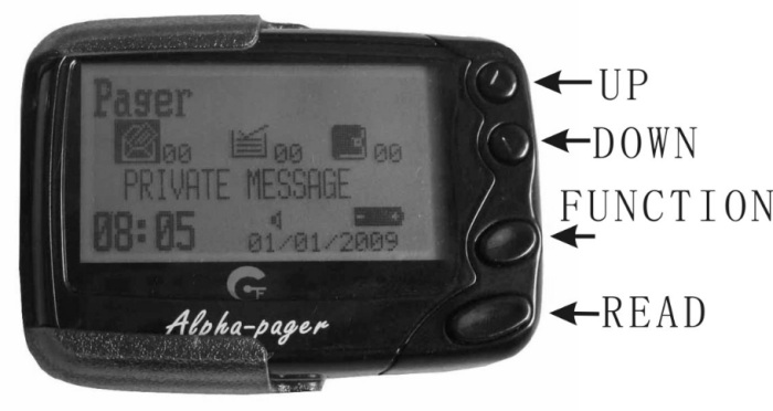 pager alphapoc 602r gp2009n